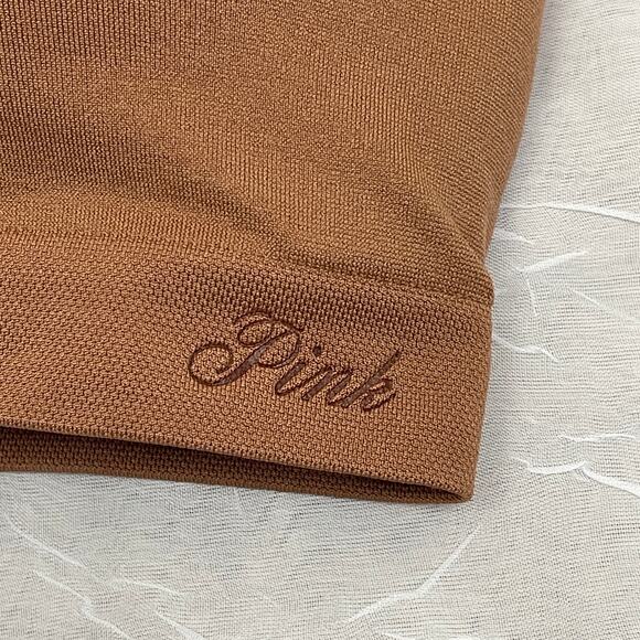 🫶🏼NWT Victoria’s Secret PINK Seamless Wireless Push Up Bralette Caramel Tan XS - Picture 10 of 16